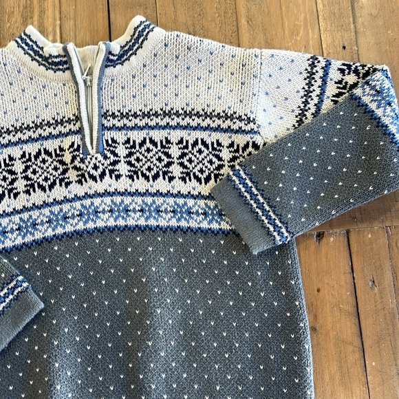 Hanna andersson snowflake fairisle sweater - Picture 2 of 6